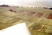 Blick aufs Roßfeld mit den damaligen Gebäuden