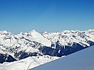 Die Zillertaler Alpen aus Blick vom Pustertal / Südtirol