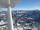 Einflug in die Alpen